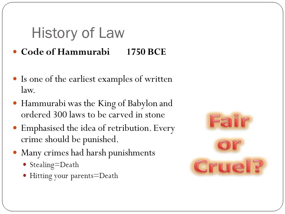An introduction and the origins of the hammurabi code